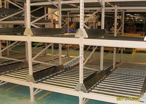 China Q235B Logistic Easy Intall Flow Pallet Racking , Gravity Flow Shelving on sale