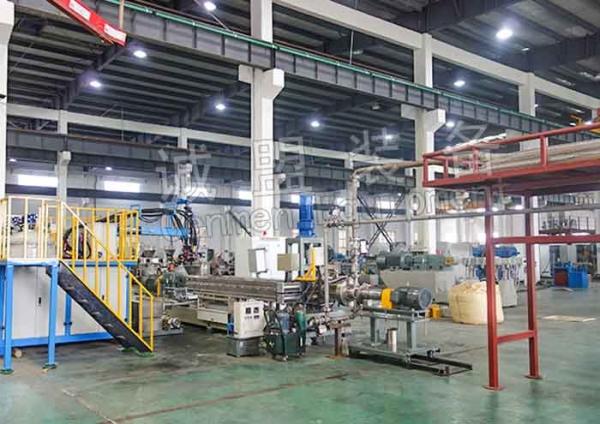 Quality TPU Polymerization Twin Screw Plastic Extruder With Under Water Pelletizing System for sale