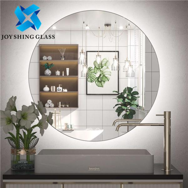 Quality Waterproof Circular LED Bathroom Mirror Round Illuminated Customized Size for sale
