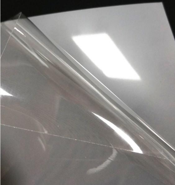 Quality Printable 90micron Transparent Vinyl Sticker Roll Clear For Glass for sale
