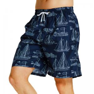 Buy cheap Custom Made Luxury Swim Shorts 100% Polyester Knitting Pattern for Beach Wear product