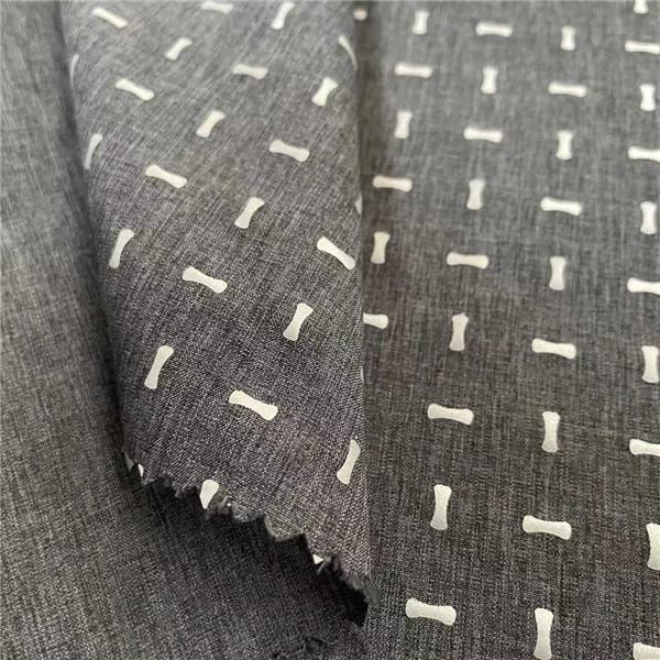Quality 100% Polyester Foiled Cationic Winter Jacket Fabric Plain 75D*150D 120gsm 150cm Waterproof Breathable for sale