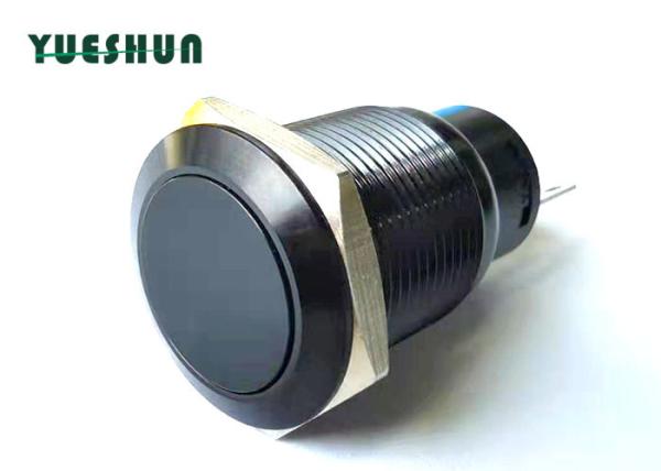 Quality Aluminum Anti Vandal Push Button Switch , 19mm IP67 Push Button Switch for sale