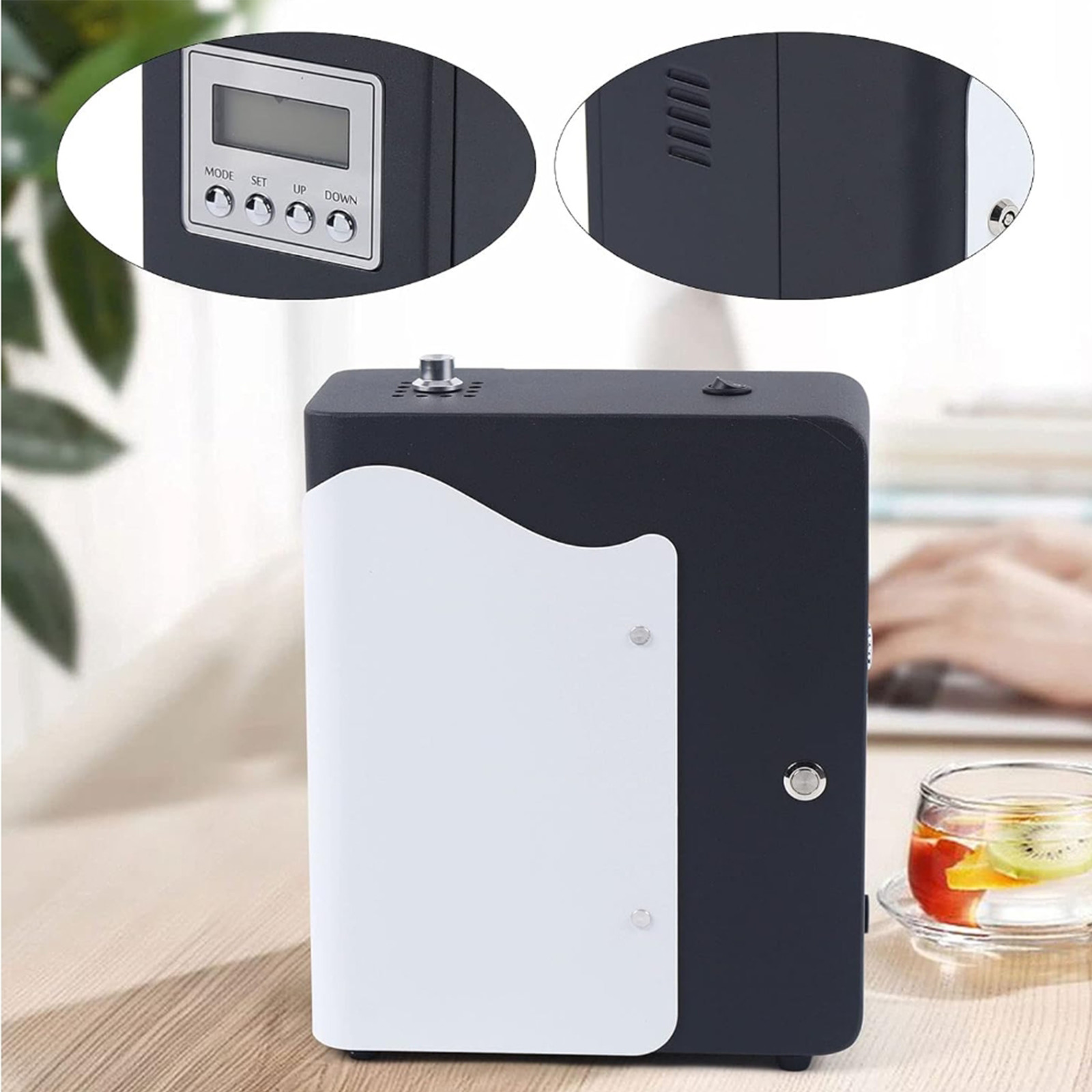 12V Output 200ml Oil Capacity Aroma Diffuser with 300m3 Mist Output and 7 Colors LED Light