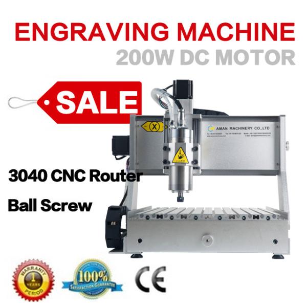 Metal cnc engraving machine AMAN 3040 cnc router pcb making machine advertising