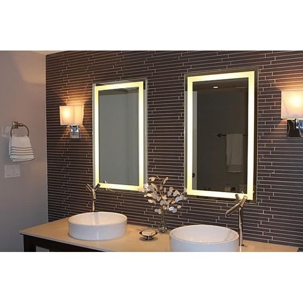 Luxury Bathroom Wall Mounted Mirror With Lights Sensor , Led Vanity Mirror
