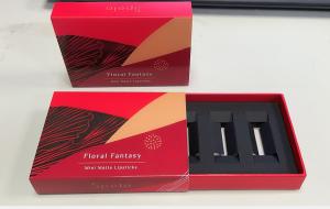 China Cmyk Color Printed Cosmetic Boxes Collection Custom Lipstick Packaging Boxes on sale