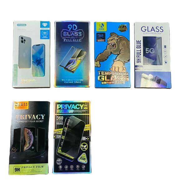 Eco Friendly Tempered Glass Packing Box Custom 9H Protective Film Gift Retail Boxes Packaging