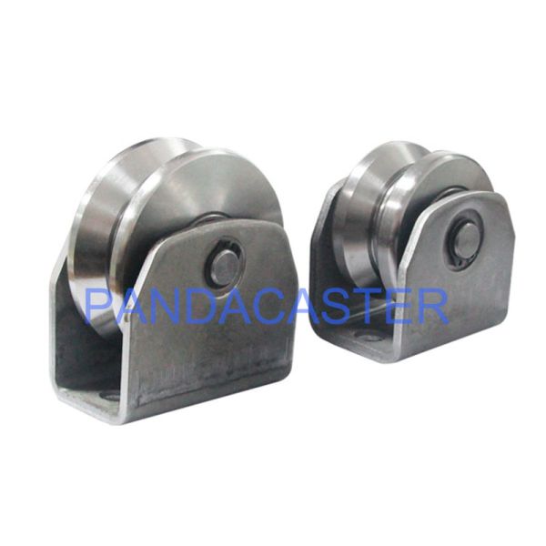 Fixed Sliding Gate Wheels 73mm Y Grooved Steel Track Rollers