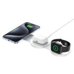 Foldable 3 In 1 Wireless Portable Mobile Charger Space Saving Magnetic Suction