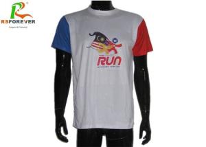 China Promotional Silk Screen Custom Printed T Shirts Short Sleeves Cotton Material on sale