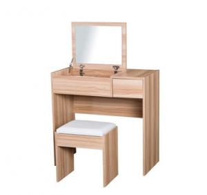 China Hot Sale Wooden Grain Melamine Mirror Dressing Table on sale