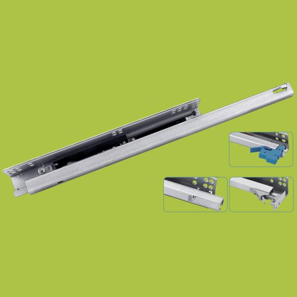 Quality steel Zinc plated soft closing single-extension under mount slide 14"16"18"20" for sale