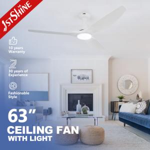 Energy Saving White/Black Ceiling Fan With Dimmable Light Remote Control DC Motor Speed 6 Speeds Choice