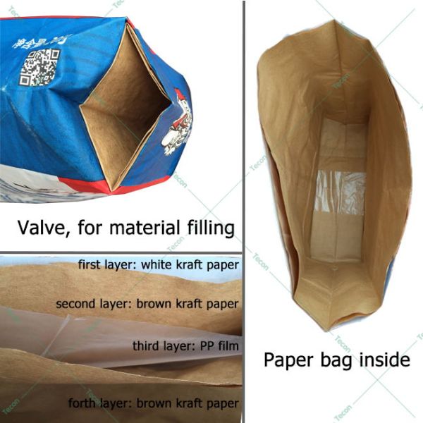 Energy Conservation Multiwall Valve Paper Bag Making Machine / Equipment