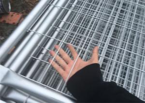 China 14 microns /100gsm pre-gal 3.00mm wire spacing 60mm x 150mm Outer 32mm*1.4mm 2100mm*2400mm light duty temp fence panels on sale