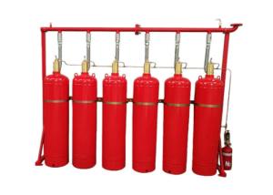 Auto Or Mechanical Mode FM200 Gas Suppression System Pipe Network Type Single Zone