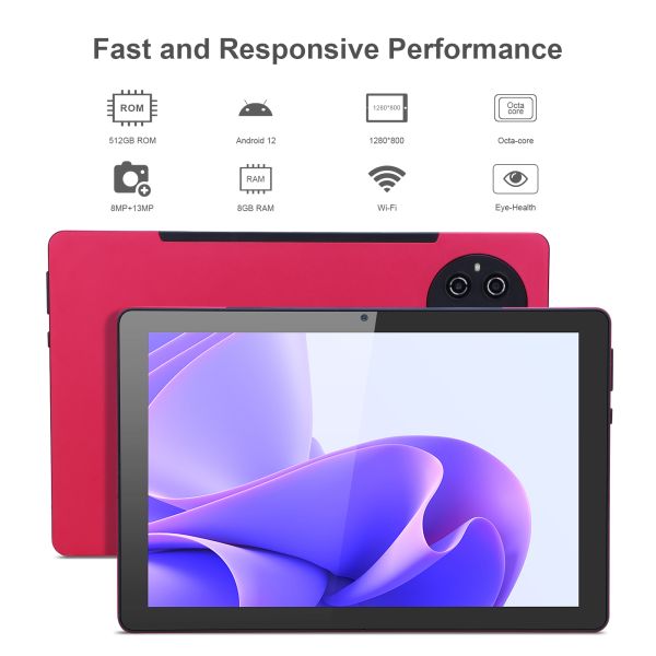 C idea Kids Tablet with 8GB RAM 512GB ROM Android Tablet PC with Keyboard CM8800plus