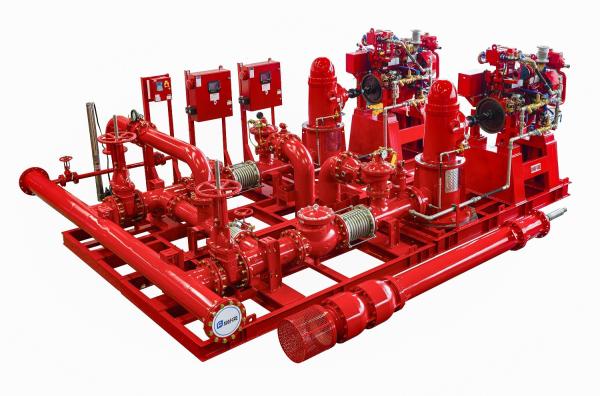 Quality UL FM NFPA20 Skid Mounted Vertical Turbine Fire Pump for sale