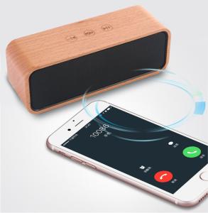 Private Label Outdoor Passive Wooden Wireless Speaker with 6 - 8H Playback Time