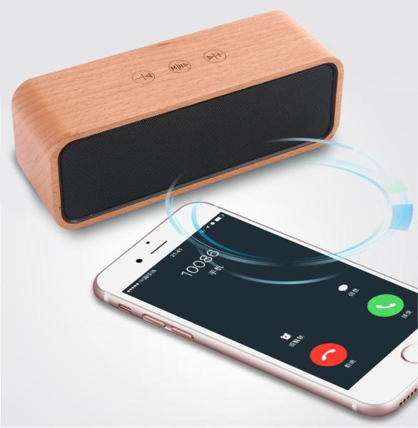 Quality Private Label Outdoor Passive Wooden Wireless Speaker with 6 - 8H Playback Time for sale