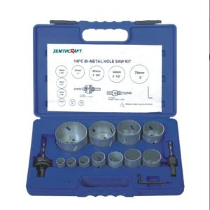 Buy cheap 14PC Bi Matel Hole Saw Set Runout Less Than 0.75mm Painting Surface Finish product