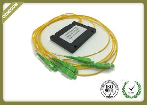 Buy cheap Single Mode 1x4 PLC Fiber Optic Splitter With SC APC For FTTX Solution OEM ODM product