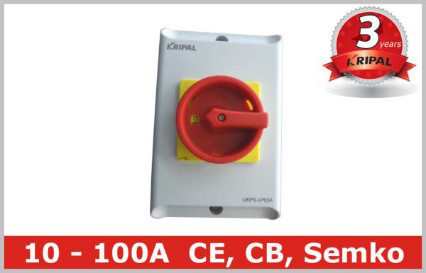 Quality Industrial Rotary Switch 4 Pole , 50 Amp Isolator Switch Disconnector for sale