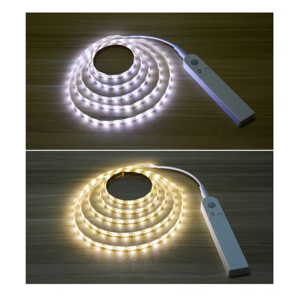 4100K Battery Motion Sensor LED Strip For Kitchen Under Cabinet