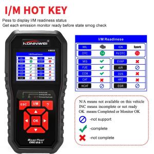Buy cheap KW850 Konnwei OBD2 Scanner Auto Computer Scanner Tool ROSH FCC Approved product