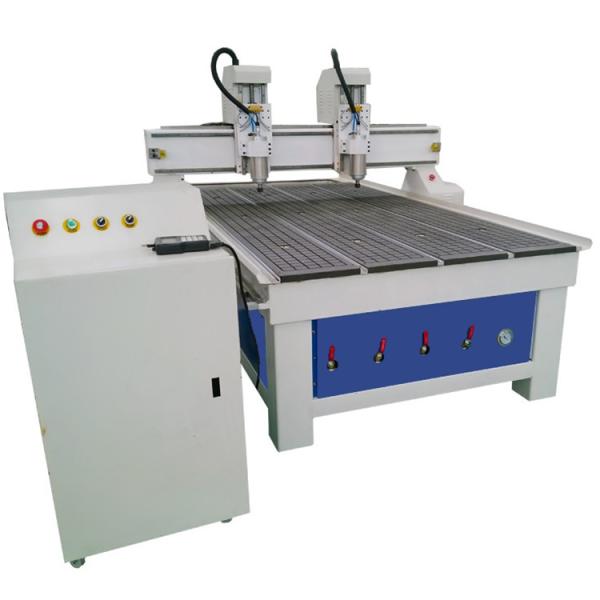 Quality Double Multihead 4x8 CNC Routers For Woodworking 1300x2500mm for sale