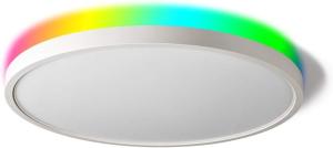 Buy cheap 28W Modern RGBIC Surface Mounted Ceiling Light Fixture White Metal product