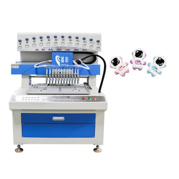 Quality 12 Colors Automatic Silicone Label Enlarged Liquid Dispenser Machine for Label Making for sale