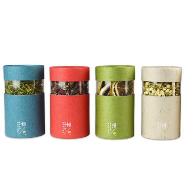 Recyclable Printed Packaging Paper Tube Round Paper Can Custom Size Tubes with