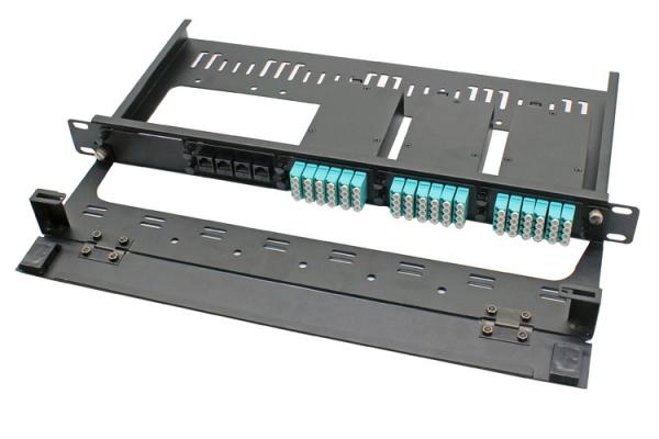 Quality 1U 19 Inch 96 Cores MPO MTP Rack Mount Patch Panel For Data Center for sale