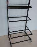 Mobile Flower Display 100kg Loading Capacity With Vases And Shelf