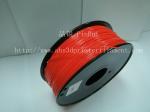 1.75mm / 3.0mm ABS 3d Printer Filament Red With Good Elasticity