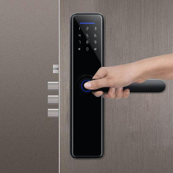 Quality Aluminum Alloy Bluetooth Sliding Door Lock ROHS Keyless Door Lock With App for sale