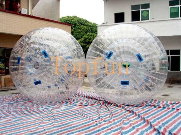 Quality Transparent Inflatable Zorb Ball Sport For Rolling Down A Hill / Ramp for sale
