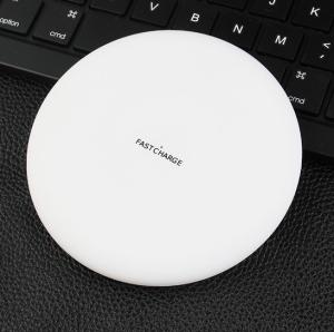 Customized Logo Printing Round Wireless Charger For Mobile Phone With USB HUB Function