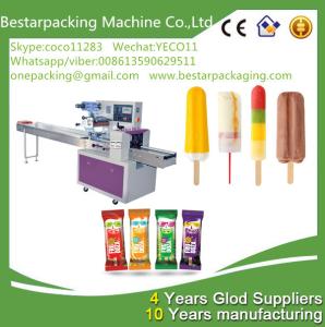 Buy cheap Automatic popsicle packaging machine with feeder , ice lolly wrapping machine {factory } product