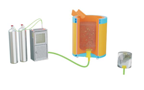 Quality Automatic Bottom Gas Diffuser System for In Foundry Refining for sale