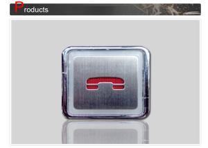 Buy cheap 38 x 43 mm Elevator Emergency Button With A Slight Touch , Lift Alarm Button product