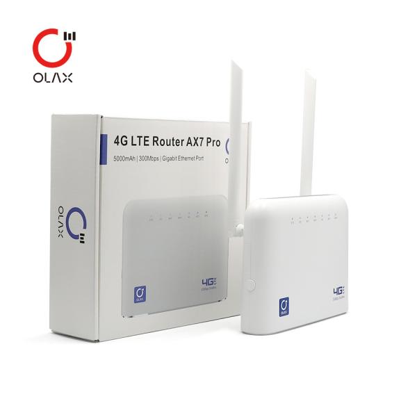 OLAX AX7 PRO 300Mbps CPE Wifi Router 4 LAN Port 4g Router With Sim Slot And