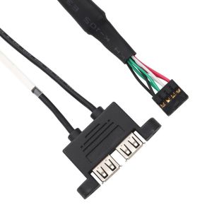 China 51110-0860 Panel Mount Cable 28awg Panel Mount Dual Usb Socket 2.00mm Pitch on sale