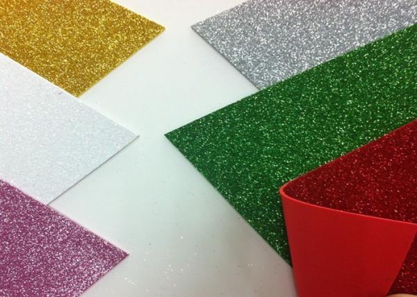 Quality Solid Color Adhesive Glitter EVA Foam Sheet High Density For Handcraft And Decoration for sale