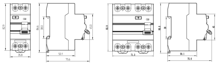 VML01 Residual Current Device RCD Inmetro Certified- Rated Rated Frequency 50/60Hz