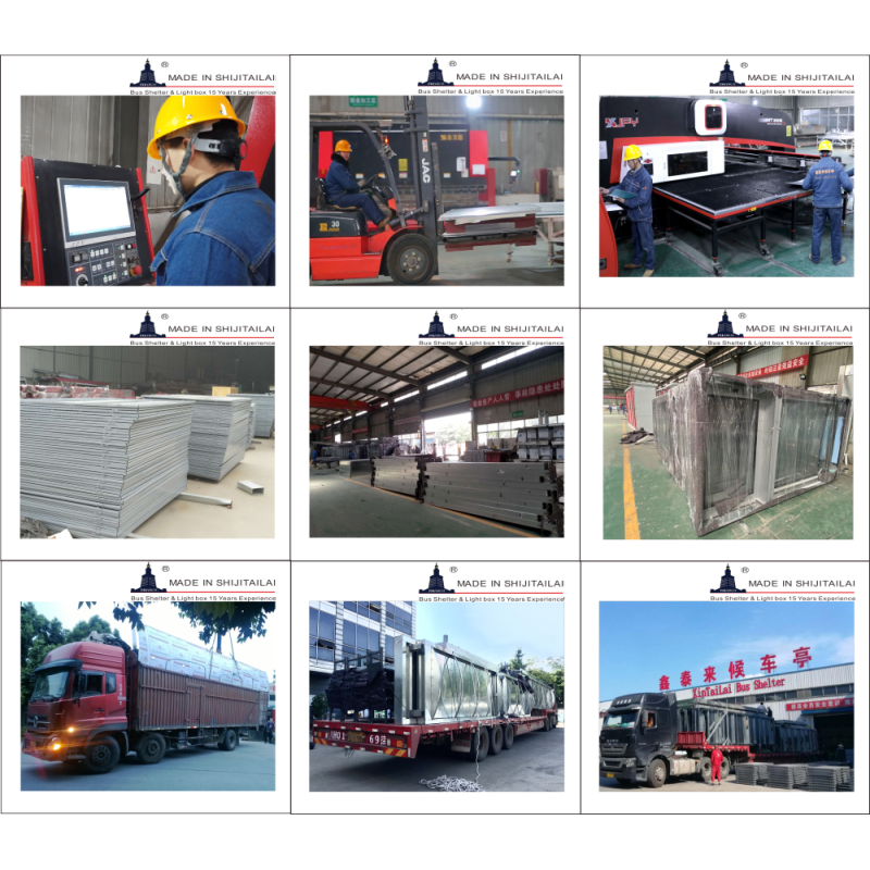 Mobile Charging W1500mm HDG Frame Digital Bus Shelters