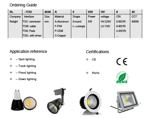 70W LED Spot Lighting LED SMD PCB Board 014 / 3528 / 5050 / 5730 SMD LED Light Customized Specialised