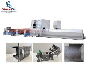 Buy cheap Long Material Laser Cutting Machine with ±0.1mm Positioning Accuracy and 12000mm Length product